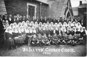 Glamorganshire, Rhondda, Penygraig, St Illtyd's Church Choir 1931